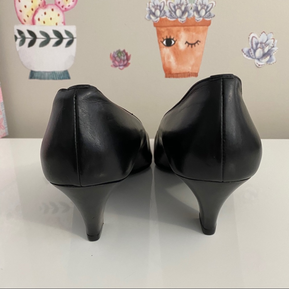 💜4/$20 VINTAGE made in Italy Leather Pumps Heels - Picture 7 of 9